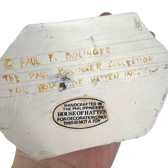 House Of Hatten Santa Figurine Paul F. Bolinger Dove Birdhouse 6" Holiday - Picture 6 of 8